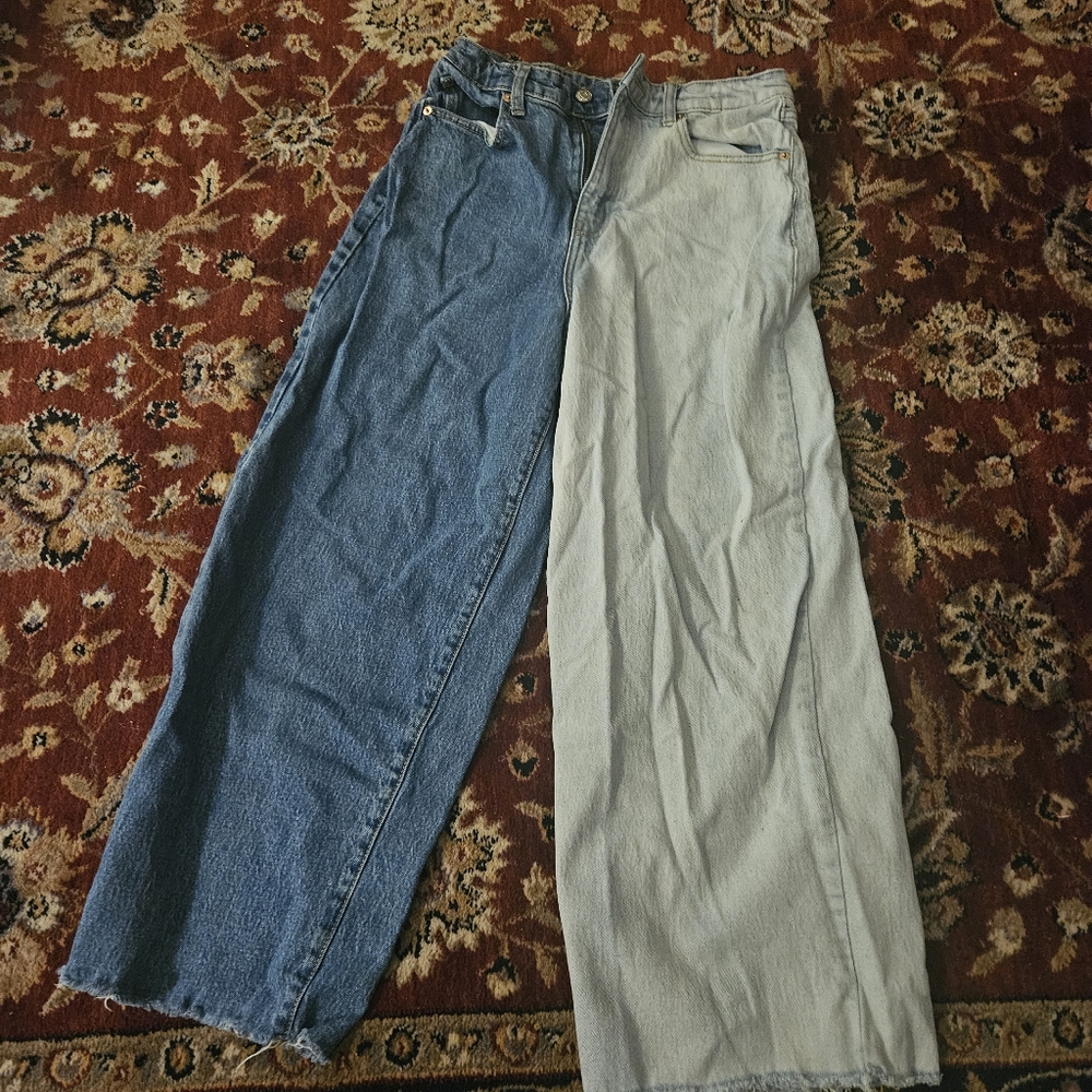 2 tone jeans